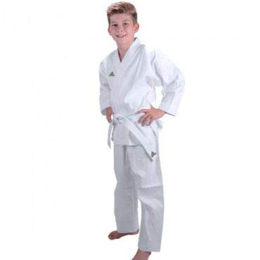 adidas Martial Arts Adistart Karate Uniforme 7oz Artes Marciales Student Gi, Blanco, 110 cm