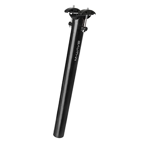 P4B | Tija de sillín sin suspensión para tu bicicleta en color negro - 31,6 mm | Longitud = 350 mm | Sistema de ajuste de 2 tornillos para un fácil ajuste del ángulo de inclinación