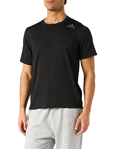 adidas FreeLift Climachill 3-Stripes tee Men Camiseta de Manga Corta, Hombre, Negro (Black), M