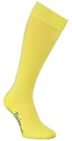 Rainbow Socks - Mujer Los Calcetines Largos Calados Finos de Algodón - 1 Par - Amarillo - Tamaños 36-38