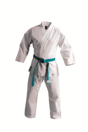 adidas K220 Karate - Uniforme de Artes Marciales, tamaño 0-130, Color Blanco