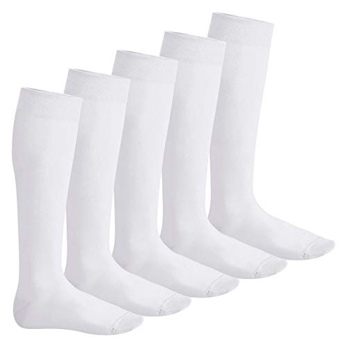 Footstar EVERYDAY! - 5 pares de calcetines hasta la rodilla Blanco 35-38