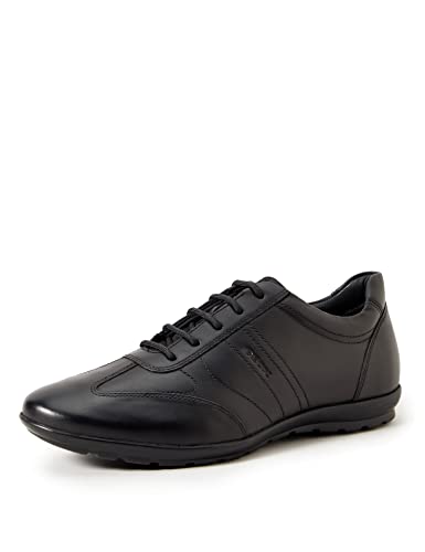 Geox Uomo Symbol B, Zapatos Hombre, Negro, 42 EU