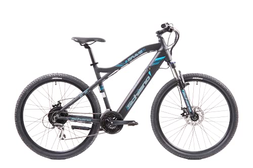F.lli Schiano Braver 27.5', MTB Bicicleta Electrica, Unisex Adulto, Negro-azul