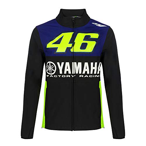 Valentino Rossi Yamaha Dual-Racing Chaqueta Softshell, Hombre, Royal Blue, XS