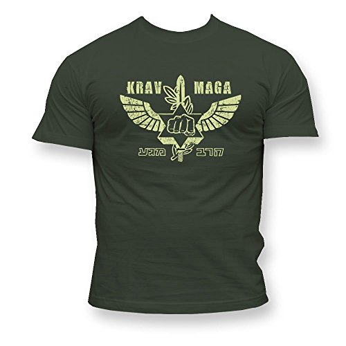 Dirty Ray Artes Marciales MMA Krav Maga Camiseta Hombre T-Shirt K49 (L)