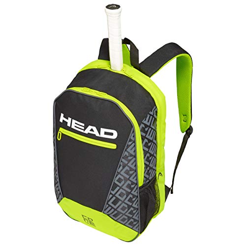 Head Core Backpack Bolsa de Tenis, Adultos Unisex, Negro/Neon Amarillo, Talla única