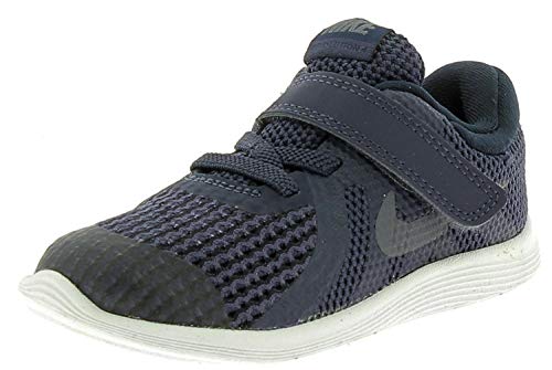 Nike Revolution 4 (TDV), Zapatillas de Gimnasia Niños, Azul Neutral Indigo Lt Carbon Obsidian Black White 501, 22 EU