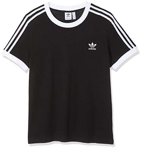 adidas 3 STR tee T-Shirt, Mujer, Black, 40
