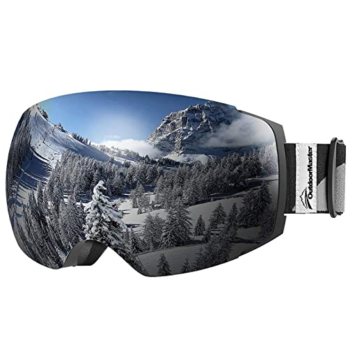 OutdoorMaster gafas de esquí PRO - Lente intercambiable sin marco 100% Protección UV400 Gafas Ski Snowboard for Mujer & hombre