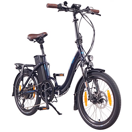 NCM Paris (+) Bicicleta eléctrica Plegable, 250W, Batteria 36V 19Ah • 684Wh, 20” (Azul+)